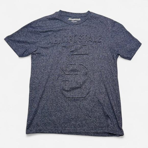 Aeropostale Other - Aeropostale Navy Embossed Number Graphic Tee Men’s Large Short Sleeve